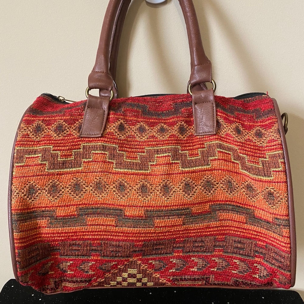 Tribal Design Aztec Satchel Bag
